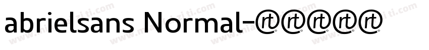 abrielsans Normal字体转换